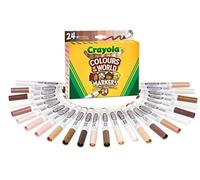(TG. One size) Crayola Colours of the World - Pennarelli Punta Maxi, Confezione