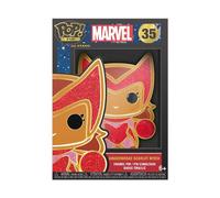 (TG. One Size) Loungefly POP Large Enamel Pin MARVEL: GINGERBREAD - Scarlet Wit