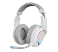 (TG. One Size) Mars Gaming MHW-100 Bianco, Cuffie Wireless ARGB Flow, Microfono