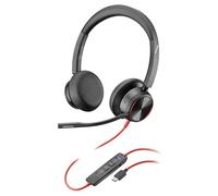 (TG. One Size) Poly Blackwire 8225, Cuffia Cablata con Connessione USB-A e USB-C