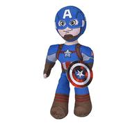 (TG. One size) Simba - Peluche Capitan America Articolato 25 cm, Disney Marvel,