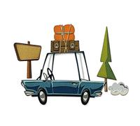 (TG. One Size) Sizzix 666288-Set Viaggio su Strada, Set di Fustelle Thinlits Roa
