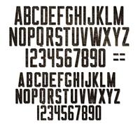 (TG. One Size) Sizzix Set di Fustelle Thinlits 73PK Alfanumeric Theory di Tim Ho