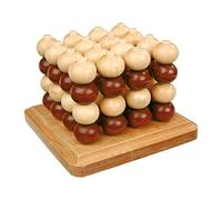 (TG. One Size) small foot 4462 Tic Tac Toe punta di legno in 3D, gioco da tavolo