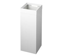 (TG. One Size) Yamazaki 4488 TOWER Trash Can, white, Steel, 22.5 x 22.5 x 60 cm