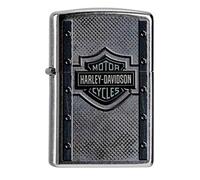(TG. One Size) Zippo Feuerzeug 60000099 Harley Davidson Metal Lighter, Silver, O