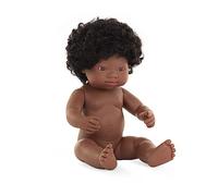 (TG. OSFA) Miniland MINILAND31054 38 cm African Girl Doll Senza Biancheria Intim
