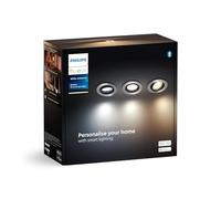 (TG. Pack da 3) Philips Hue White Ambiance Milliskin, Faretto ad incasso Smart L