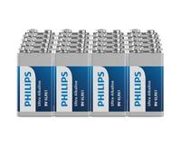 (TG. Pack Of 20) Philips Ultra 9V Alkaline Batterie, 6LR61, Essenziali per rilev