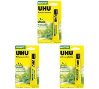(TG. Pack of 3) UHU Colla Attaccatutto senza solventi 20ml in blister (Confezion