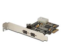 (TG. PCIe) Digitus DS302032 Scheda PCI-Express Firewire con 2 Porte Ieee1394B 9