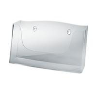(TG. per A4 orizzontale) SIGEL LH118 Porta-depliant da parete, in acrilico, con