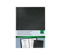 (TG. per A5) SIGEL SM115 Cartellina portamenù con rilegatura ad elastico, nero,