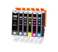 (TG. PGI580/CLI581XXL_06P) LxTek PGI-580XXL CLI-581XXL Compatibile per Canon 580