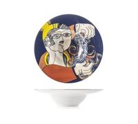 (TG. Piatti pasta 28 cm) H&H - Set di 6 Piatti Pasta - Pablo - in Stoneware Deco