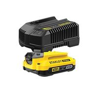(TG. Piccola) STANLEY SFMCB121D1-QW Pack: Caricatore 2A + Adattatore Lithium Str