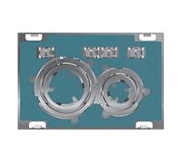 (TG. Piccolo) Geberit 115884001 Placca di Comando, Cromo/Personalizzabile - NUOV