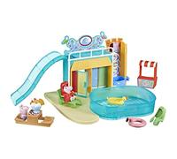 (TG. Piccolo) Peppa Pig, Playset Acquapark, playset con 15 Pezzi e 2 Action Figu