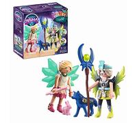 (TG. Piccolo) Playmobil Adventures of Ayuma 71236 Crystal e Moon Fairy con compa