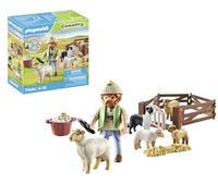 (TG. Piccolo) Playmobil Country 71444 Pastore con gregge, con un border collie,