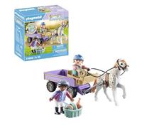 (TG. Piccolo) Playmobil Horses of Waterfall 71496 Carrozza con pony, incantevole