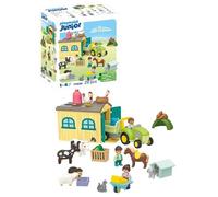 (TG. Piccolo) Playmobil Junior 71656 Allegra Fattoria, giocattolo sostenibile re