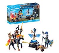(TG. Piccolo) PLAYMOBIL Novelmore 71645 Battaglia per l'armatura, con due cavali