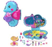 (TG. Piccolo) Polly Pocket - Borsetta Cavallucci Marini, playset 2-in-1 con bamb