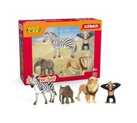 (TG. Piccolo) schleich 42721 Set iniziale Wild Life Asia , da 3 anni, WILD LIFE