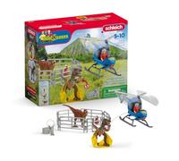 (TG. Piccolo) schleich 72216 Elicottero di salvataggio per dinosauri, da 5 anni,