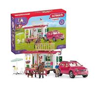 (TG. Piccolo) SCHLEICH- Set con roulotte da Campeggio, 2 - NUOVO