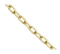 (TG. Polished Brass 1.6mm) Faithfull - Catena forzatina in ottone lucido, 1,6 mm