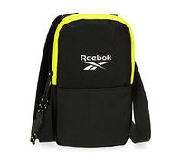 (TG. Portamovil Bandolera) Reebok Hamilton Borsa a Spalla Nera 10,5x18x2 cm Poli