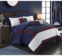 (TG. Queen) Chic at Home Zarah-Set Completo da 10 Pezzi con Copripiumino e feder