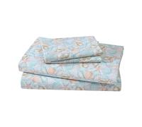 (TG. Queen) Elite Home Products Set di lenzuola stampate in microfibra costiera