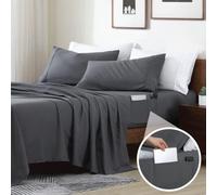 (TG. Queen) Swift Home Smart Sheets - Set di biancheria da letto in microfibra s