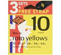 (TG. R9 Super Light 9-42) Rotosound R10Vp Value Pack R10 (3 Sets R10 + Free Stra