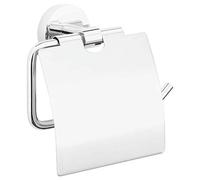 (TG. redondo) tesa® Exxcellent Toilet Roll Holder with Lid - NUOVO