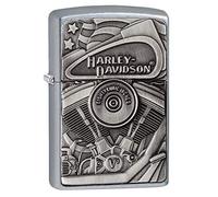 (TG. Regular 5.7 x 3.7 x 1.2 cm) Accendino Zippo® Harley-Davidson 29266, Accend
