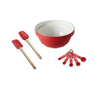 (TG. Rosso) Prestige Disney Bake with Mickey Mouse - Set di 2 ciotole e utensili