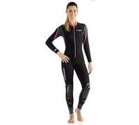 (TG. S/2) Cressi Lei All-In- One, Muta Monopezzo Donna, Nero/Grigio/Rosa, S/2 -