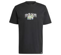 (TG. S) adidas Uomo Codes Linear Graphic Tee, Black, S - NUOVO