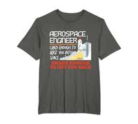 (TG. S) Aerospace Engineer Crazy Smart Enough - Funny Engineering Maglietta - NU