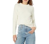 (TG. S) Amazon Essentials Maglione a Trecce Donna, Bianco Guscio D'uovo, S - NUO