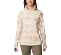 (TG. S) Columbia Glacial Glacial VI Print, Maglia in Pile con Cerniera Corta da