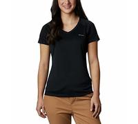 (TG. S) Columbia Zero Rules Short Sleeve Maglietta, Donna, Nero (010), S - NUOVO