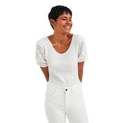 (TG. S) Desigual Body_ALEJANDRIA T-Shirt, White, S da Donna - NUOVO