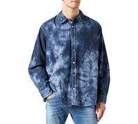 (TG. S) Desigual Cam_ANSEL Cami Shirt, Blue, S Mens - NUOVO