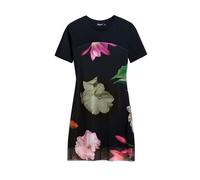 (TG. S) Desigual Vest_hamburgo Vestito Casual, Nero, S Donna - NUOVO