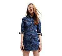 (TG. S) Desigual Vest_Tina 5008 Denim Dark Blue Casual, Blu, S Donna - NUOVO